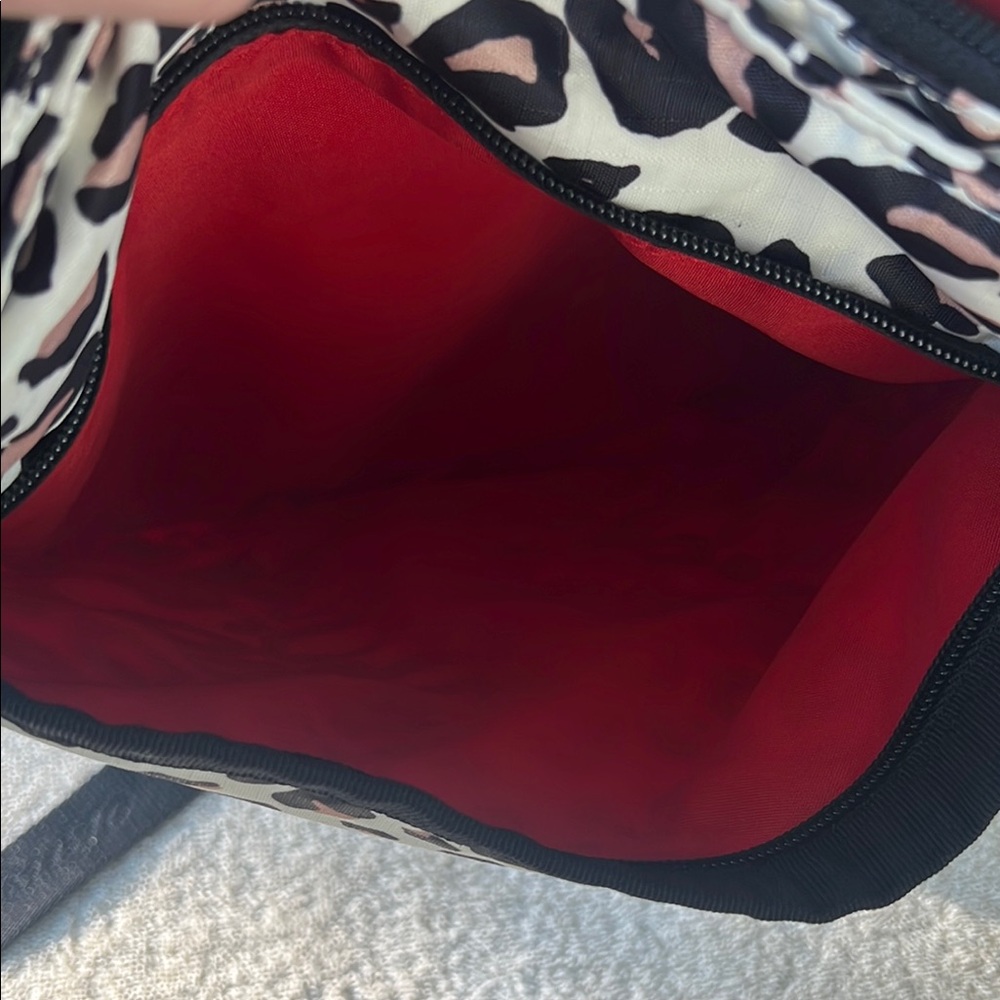 Brighton Animal Print Crossbody Bag with Black Trim - Picture 8 of 8